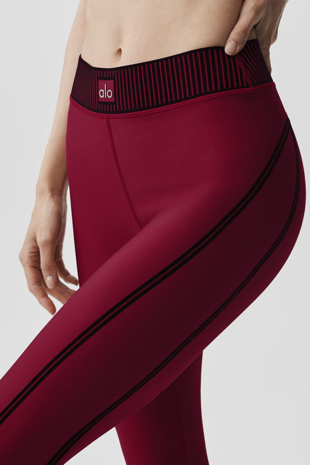 Women's Airlift High-Waist 7/8 Yoga Leggings - Squat-Proof Compression Tight in Summer Romance Red