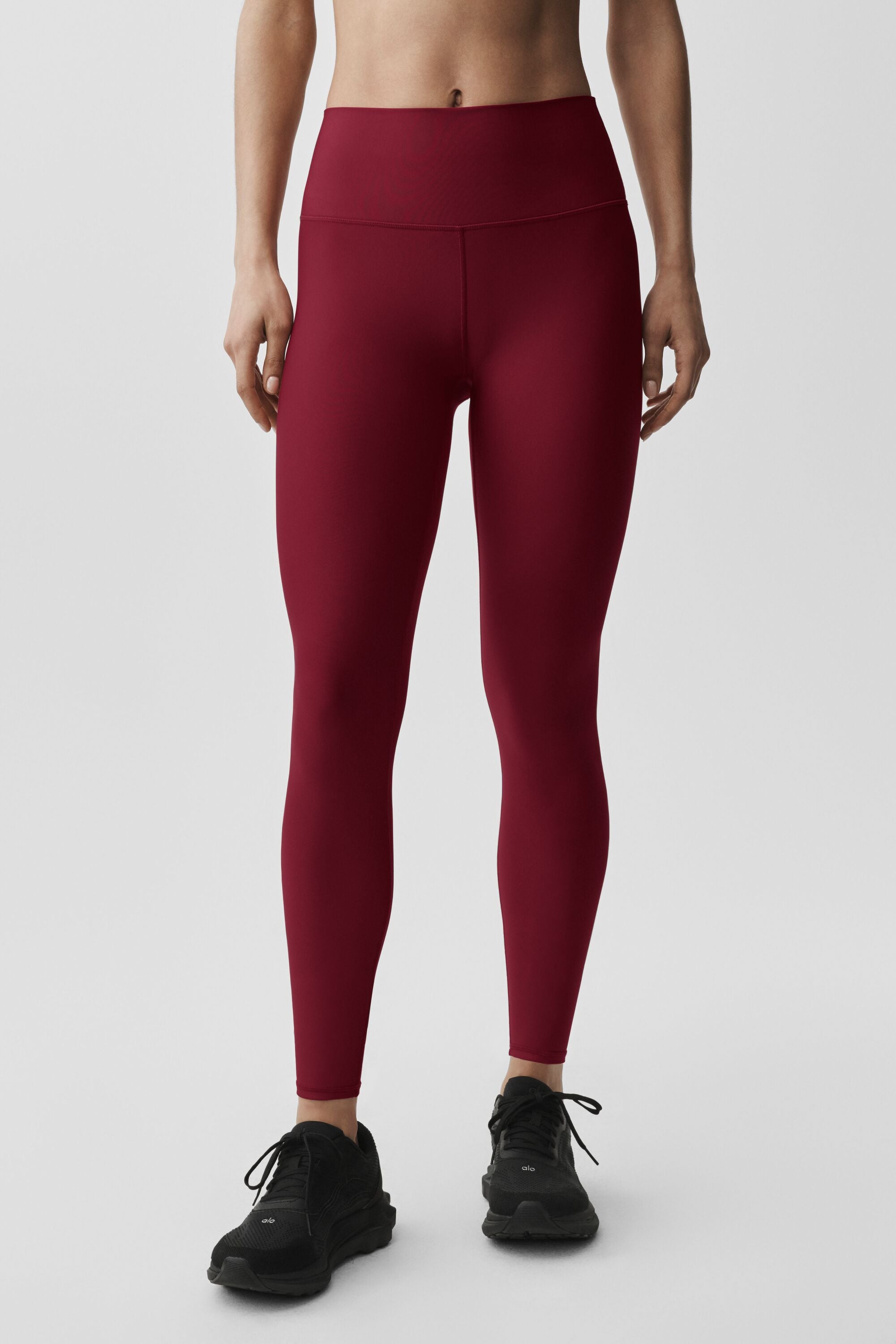 Women's 7/8 High-Waist Airlift Yoga Leggings - Squat-Proof Compression Legging in Summer Romance Red