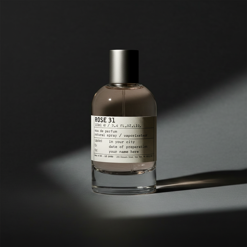 Le Labo Rose 31 100ml dramatic moody editorial lighting